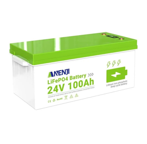 Литий-железо-фосфатная аккумуляторная батарея ANENJI, емкость 100Ah, 24 В,