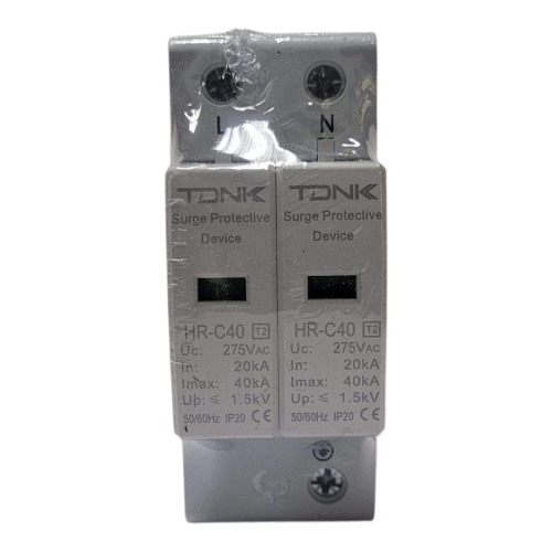 TDNK HR-40 2P DC SPD устройство защиты от перенапряжения для фотоэлектрических солнечных систем молниезащита 275В